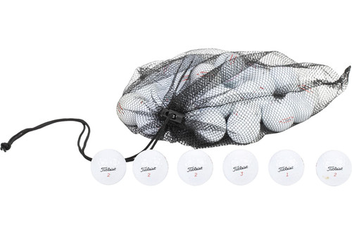 Clean Green Golf Balls Recycled & Used Golf Balls for Titleist Trufeel Golf Balls - Good Low Condition for Used Titleist Golf Balls - Golf Balls Bulk - Includes Mesh Carrying Bag (12)
