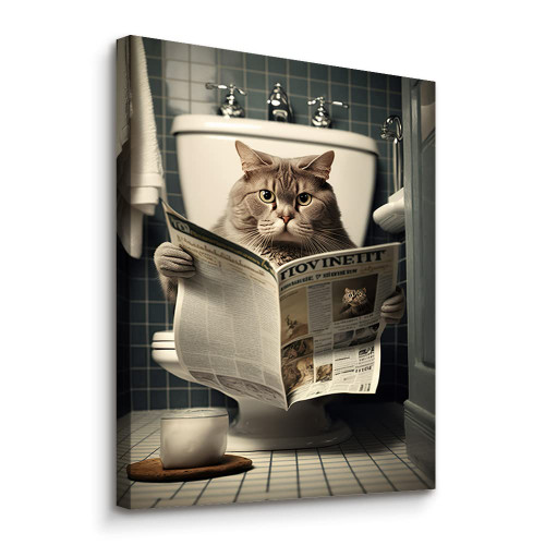 Funny Animal Bathroom Decor Wall Art, Cute Cat Bathroom Wall Decor, Bathroom Canvas Wall Art, Kids Bathroom Pictures for Wall, Bathroom Art Prints (Cat, 12x16inch Framed) Funny Animal Bathroom Decor Wall Art, Cute Cat Bathroom Wall Decor, Bathroom Canvas Wall Art, Kids Bathroom Pictures for Wall, Bathroom Art Prints (Cat, 12x16inch Framed)