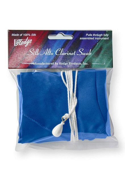 Hodge Silk Alto Clarinet Swab - Blue