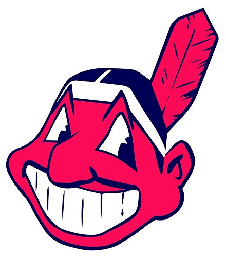 skyhighprint - Cleveland Indians MLB Baseball Sport Decor Vinyl Print Sticker 12'' X 13''