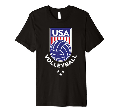 Volleyball USA Support the Team Shirt USA Flag Beach Premium T-Shirt Volleyball USA Support the Team Shirt USA Flag Beach Premium T-Shirt