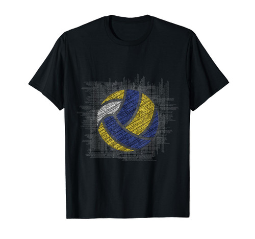 Volleyball Words Ball Funny Volleyball Player Gift T-Shirt