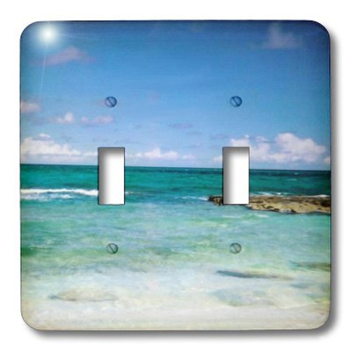 3dRose LLC lsp_22276_2 Lovely Clear Ocean, Double Toggle Switch