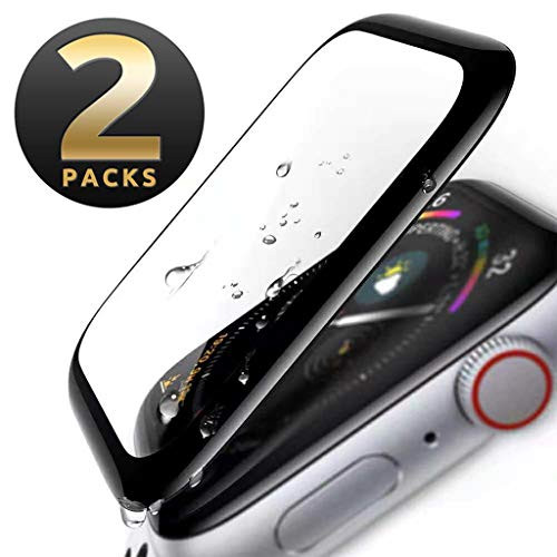 Apple Watch Screen Protector 38mm, [2 - Pack] Tempered Glass Screen Protector, Anti-Scratch, Full Coverage Scratch-Proof Screen Film Compatible Watch 38mm Series 1/2/3