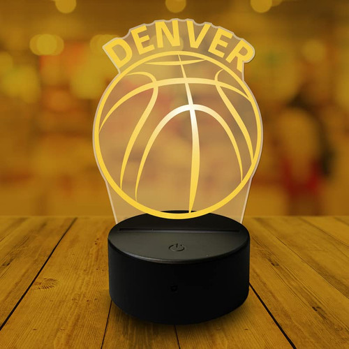 CLORURBANLIVE 3D Basketball Denver Night Light 3D Illusion Lamp for Boys Gift 16 Changing Color Remote Control Kids Room Ball Decor Lighting (Denver Multicoloured) CLORURBANLIVE 3D Basketball Denver Night Light 3D Illusion Lamp for Boys Gift 16 Changing Color Remote Control Kids Room Ball Decor Lighting (Denver Multicoloured)