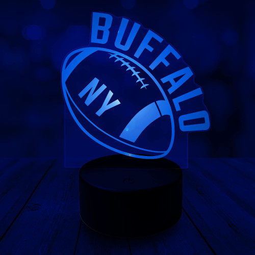 CLORURBANLIVE 3D Football Buffalo Night Light 3D Illusion Lamp for Boys Gift 16 Changing Color Remote Control Kids Room Ball Decor Lighting (Buffalo Multicoloured) CLORURBANLIVE 3D Football Buffalo Night Light 3D Illusion Lamp for Boys Gift 16 Changing Color Remote Control Kids Room Ball Decor Lighting (Buffalo Multicoloured)