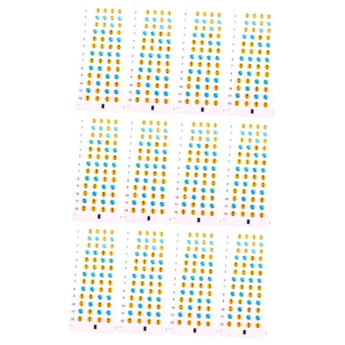 SUPVOX 12 Sheets Ukulele Audio Stickers Guitar Practice Stickers Ukulele Learning Tools Guitar Fretboard Decals Guitar Neck Sticker Ukulele Finger Marker PVC Learning Stickers Scale