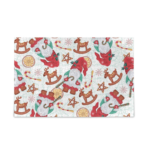 Bulletgxll Santa Seesaw Jigsaw Puzzle for Kids Adults 500 Piece Wooden Puzzle Educational Games Toy Gifts Home Decor