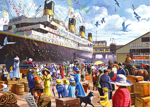 1000 Pieces Jigsaw Puzzles for Adults R.M.S. Titanic Puzzles Cruise Ship Oil Painting Jigsaw Puzzle Challenging Puzzles Intellectual Educational Game Toys for Kids Teens 1000 Pieces Jigsaw Puzzles for Adults R.M.S. Titanic Puzzles Cruise Ship Oil Painting Jigsaw Puzzle Challenging Puzzles Intellectual Educational Game Toys for Kids Teens