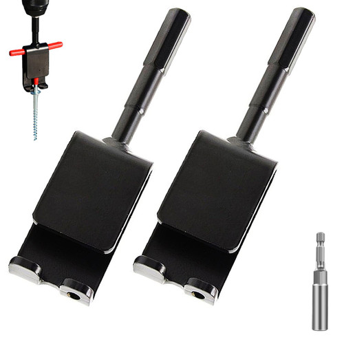 MATIHAY 2PCS Ice Anchor Drill Adapter with Impact Socket to Tighten Ice Fishing Anchors, Ice Auger Adapter Shaft Ice Anchor Tool
