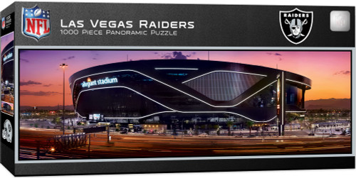 Masterpieces 1000 Piece Sports Jigsaw Puzzle - NFL Las Vegas Raiders Stadium Panoramic - 13"x39" Masterpieces 1000 Piece Sports Jigsaw Puzzle - NFL Las Vegas Raiders Stadium Panoramic - 13"x39"