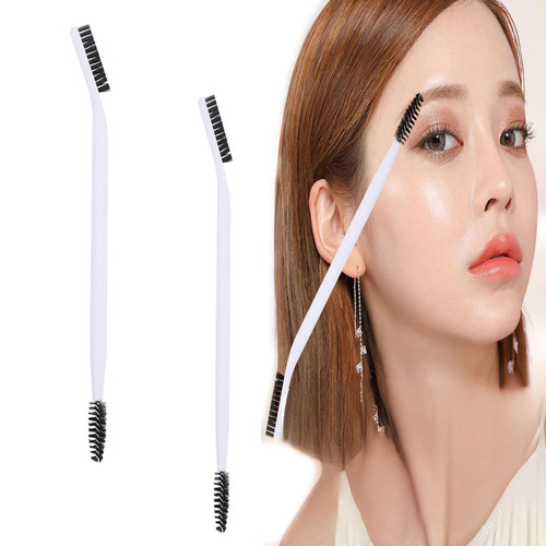 Eyebrow Brush Adonop Professional Double Eyebrow Eyelash Shaper,Eye Brow Brush and Spoolie Brush for Grooming Brows MakeupTool