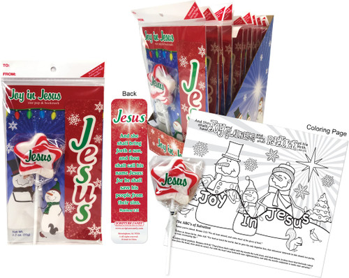 Scripture Candy, Jesus Our Shining Hope Star Cherry Flavored Pop, Bookmark & Activity Set, 12 Count
