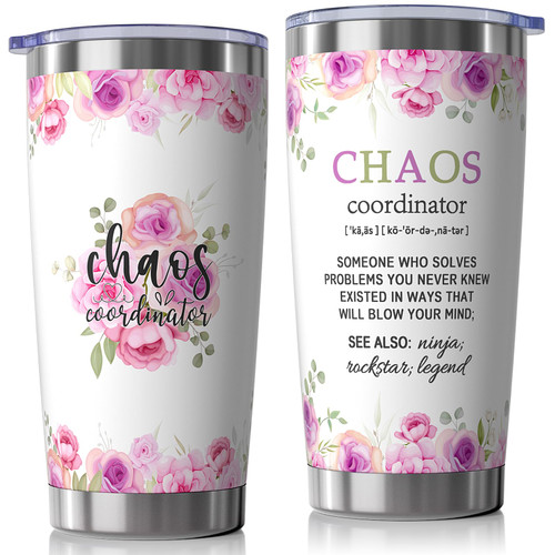 Thank You Gifts for Women, Chaos Coordinator Gifts Boss Lady Gifts for Women, Unique Gift Idea for Coworkers, Teacher, Assistant,Office Manager, Funny Appreciation Christmas Birthday Gift 20Oz Tumbler Thank You Gifts for Women, Chaos Coordinator Gifts Boss Lady Gifts for Women, Unique Gift Idea for Coworkers, Teacher, Assistant,Office Manager, Funny Appreciation Christmas Birthday Gift 20Oz Tumbler