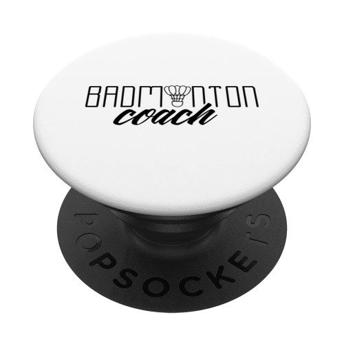 Badminton Coach Team Player Shuttlecock Sport PopSockets Swappable PopGrip