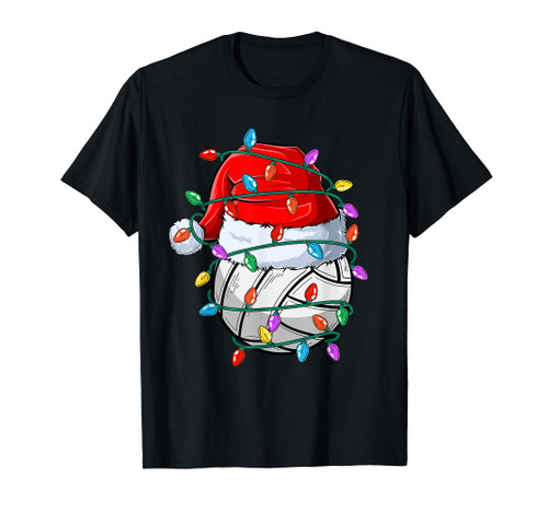 Christmas Volleyball Xmas Santa Sports Hat Ball Kids Boy Men T-Shirt Christmas Volleyball Xmas Santa Sports Hat Ball Kids Boy Men T-Shirt