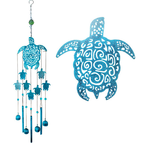 OKAIMEIMEIO Wind Chimes, Sea Turtle Wind Chimes for Outside, Memorial Gift for Mom, Wind Chimes Outdoor Clearance, Garden Decor, Turtle Lover Gifts