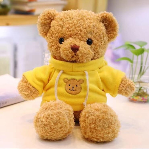 FPZTTAY Teddy Bear Plush Stuffed Animal Cute Teddy Bears Plush Toy with Hoodie 11.8 Inches Gift for Kids Girls Boys (Yellow) FPZTTAY Teddy Bear Plush Stuffed Animal Cute Teddy Bears Plush Toy with Hoodie 11.8 Inches Gift for Kids Girls Boys (Yellow)
