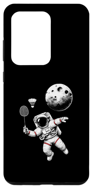 Galaxy S20 Ultra Space Astronaut Badminton Player Shuttlecock Sport Case