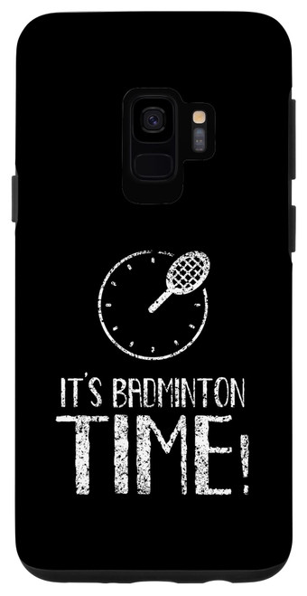 Galaxy S9 It's Badminton Time Team Player Coach Shuttlecock Case