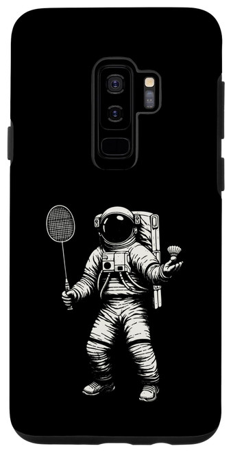 Galaxy S9+ Space Astronaut Badminton Player Shuttlecock Sport Case