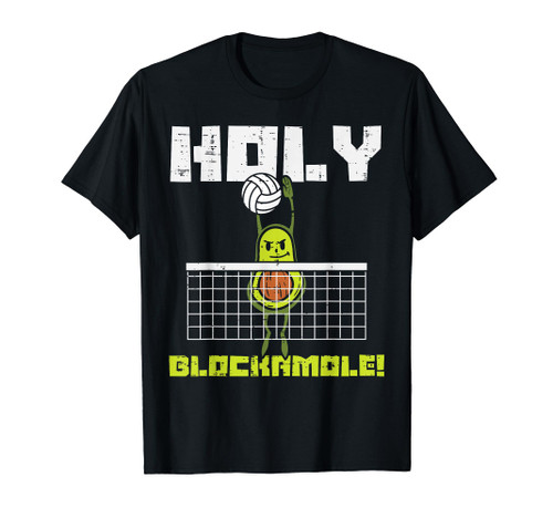 Holy Blockamole Avocado Volleyball Player Blocker Men Women T-Shirt