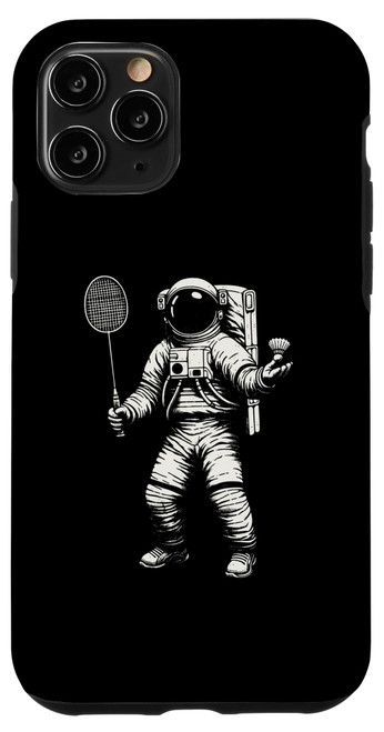 iPhone 11 Pro Space Astronaut Badminton Player Shuttlecock Sport Case