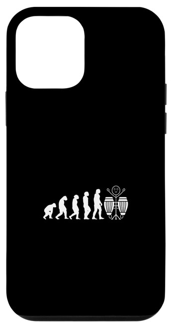 iPhone 12 mini Conga Drummer Evolution Funny Conga Musician Stickman Player Case