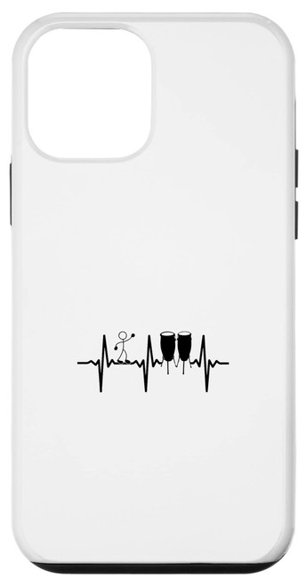iPhone 12 mini Conga Heartbeat Conga Drums Funny Stick Figure Conga Player Case