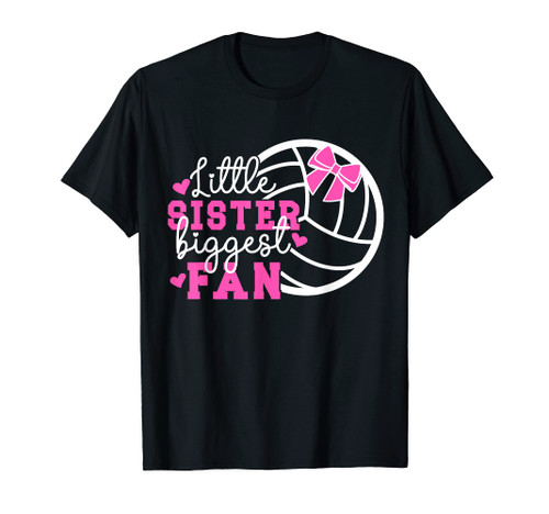 Little Sister Volleyball Sister Of A Volleyball Player T-Shirt Little Sister Volleyball Sister Of A Volleyball Player T-Shirt
