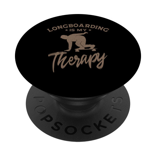 Longboarding Therapy Skateboarder Sidewalk Surfing Surfboard PopSockets Standard PopGrip