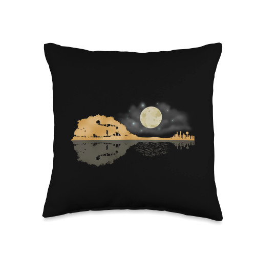 Bluegrass & Mandolin Gifts For Men And Women Men Country Music Gifts Bluegrass Mandolin Throw Pillow, 16x16, Multicolor