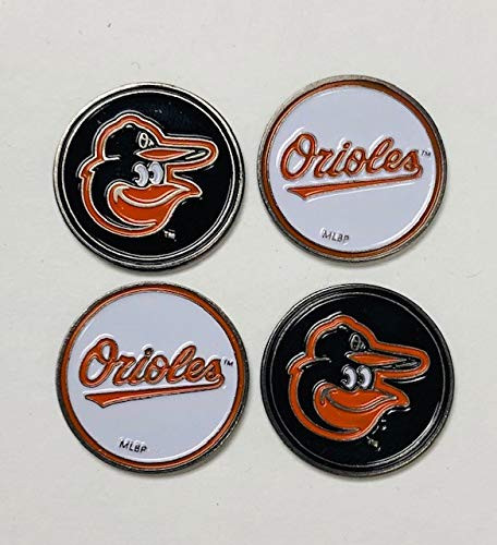 MLB Baltimore Orioles Golf Ball Markers, Set of 4