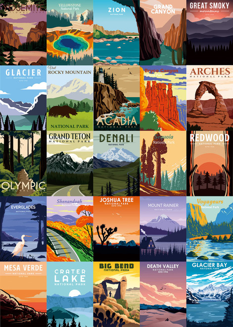National Parks Puzzle for Adults 1000 Pieces and up, Travel Landscape Puzzle of 25 American National Parks Like Zion Yellowstone Yosemite, Scenic Nature Jigsaw Puzzles Scenery Mountain National Parks Puzzle for Adults 1000 Pieces and up, Travel Landscape Puzzle of 25 American National Parks Like Zion Yellowstone Yosemite, Scenic Nature Jigsaw Puzzles Scenery Mountain