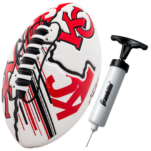 Franklin Sports NFL Kansas City Chiefs Football - Youth Mini Football - 8.5" Football- SPACELACE Easy Grip Texture- Perfect for Kids ! Franklin Sports NFL Kansas City Chiefs Football - Youth Mini Football - 8.5" Football- SPACELACE Easy Grip Texture- Perfect for Kids !