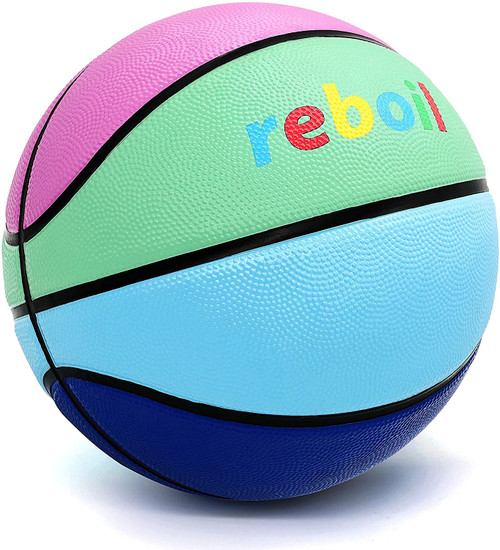 REBOIL Premium Grip Rubber Basketball (Size 3~7)-Kids Basketball, Small Basketball, Youth Basketballs, Basketball Gift