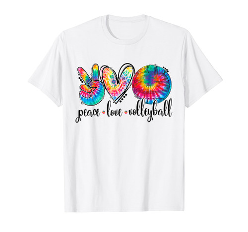 Peace Love Volleyball Funny Tie Dye Volleyball Lovers T-Shirt Peace Love Volleyball Funny Tie Dye Volleyball Lovers T-Shirt