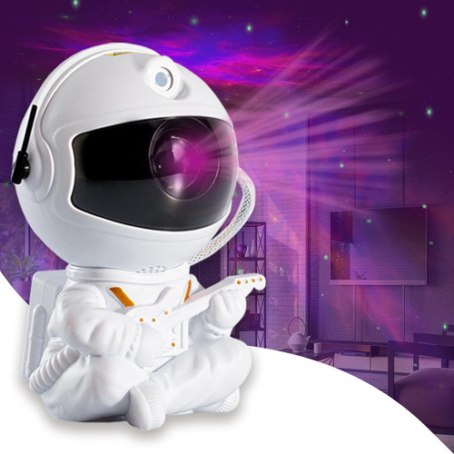 FLRYBRG Astronaut Galaxy Projector, Star Projector Galaxy Night Light - Astronaut Light Projector, Starry Nebula Ceiling LED Lamp with Remote Control, White Guitar FLRYBRG Astronaut Galaxy Projector, Star Projector Galaxy Night Light - Astronaut Light Projector, Starry Nebula Ceiling LED Lamp with Remote Control, White Guitar