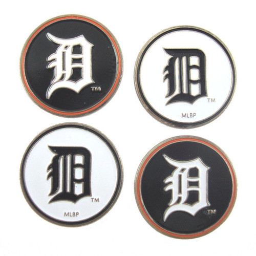 Detroit Tigers MLB Golf Ball Markers 4-Pack