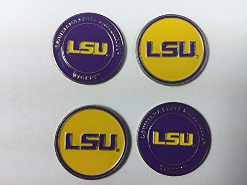 LSU Tigers Golf Ball Markers 4-Pack