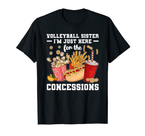 Volleyball Sister Funny Sister Of A Volleyball Player T-Shirt Volleyball Sister Funny Sister Of A Volleyball Player T-Shirt