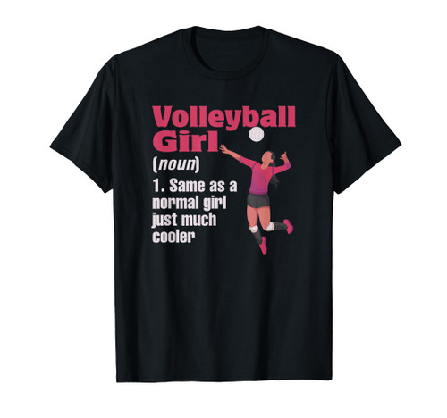 Volleyball Woman Player Mother Volleyball Girl Definition T-Shirt