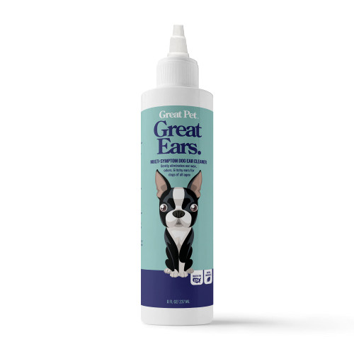 Great Pets - Dog Ear Cleaner - Advanced Ear Cleaning Solution for Dogs (8oz Bottle), Dog Ear Wash Rinse, Cleanser - Safe for Puppy & Senior Ears Great Pets - Dog Ear Cleaner - Advanced Ear Cleaning Solution for Dogs (8oz Bottle), Dog Ear Wash Rinse, Cleanser - Safe for Puppy & Senior Ears