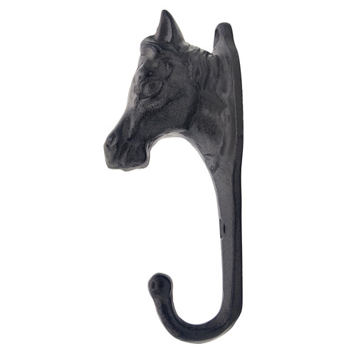 Coat Hooks Wall Mounted, Rustic Horse Key Hook Holder, Heavy Duty Decorative Black Wall Hooks for Mudroom, Towels, Hat Rack, Purse Hooks, Cast Iron Decorative ?Antique Hooks