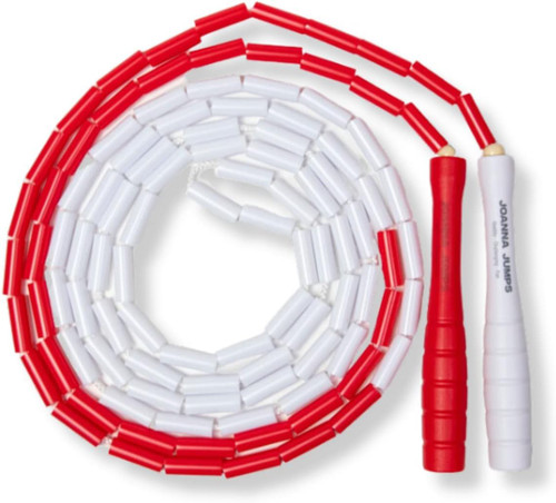 Segmented Jump Rope for Fitness and Exercise - Adjustable Jump Ropes with Plastic Handles - Tangle-Free Skipping Rope for Crossfit, Gym, Cardio and Endurance Training - Jumping Rope for Workout (Red Segmented Jump Rope for Fitness and Exercise - Adjustable Jump Ropes with Plastic Handles - Tangle-Free Skipping Rope for Crossfit, Gym, Cardio and Endurance Training - Jumping Rope for Workout (Red