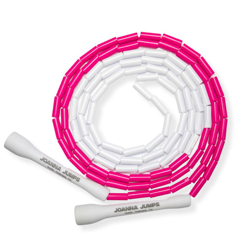 Segmented Jump Rope for Fitness and Exercise - Adjustable Jump Ropes with Plastic Handles - Tangle-Free Skipping Rope for Crossfit, Gym, Cardio and Endurance Training - Jumping Rope for Workout (White Segmented Jump Rope for Fitness and Exercise - Adjustable Jump Ropes with Plastic Handles - Tangle-Free Skipping Rope for Crossfit, Gym, Cardio and Endurance Training - Jumping Rope for Workout (White