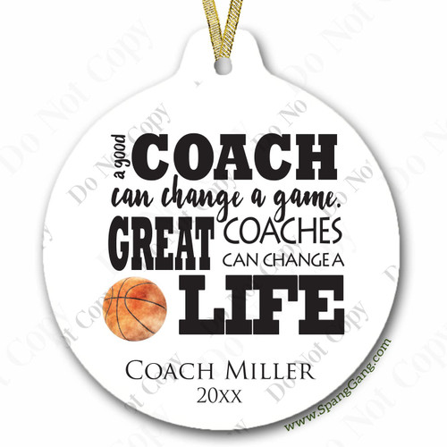 Basketball Sports Gift Ornament | Volleyball Coach Gift | Custom Sports Coach | Soccer Coach Thank You | Coach Gift from Team | Softball Coach | Soccer Basketball Sports Gift Ornament | Volleyball Coach Gift | Custom Sports Coach | Soccer Coach Thank You | Coach Gift from Team | Softball Coach | Soccer