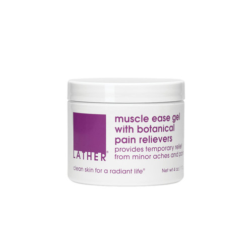 LATHER Muscle Ease Pain Relief Gel with Botanical Pain Relievers | Back Pain Relief, Neck Pain Relief, Knee Pain Relief, Lower Back Pain Relief | Topical Muscle Relaxer | Muscle Pain Relief | 4 Oz LATHER Muscle Ease Pain Relief Gel with Botanical Pain Relievers | Back Pain Relief, Neck Pain Relief, Knee Pain Relief, Lower Back Pain Relief | Topical Muscle Relaxer | Muscle Pain Relief | 4 Oz