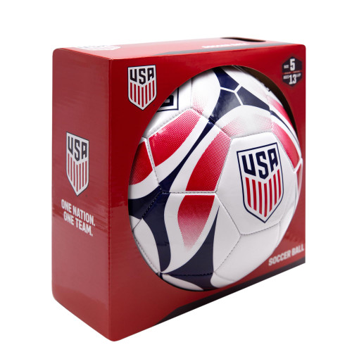 Icon Sports Official Licensed U.S. Soccer Ball - White Inked