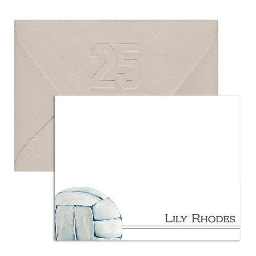 Volleyball Notecards | Thank You Notes | Thank You Cards | Note Cards | Coach Gift | Sports Cards | Personalized | Stationery | Team | Gift